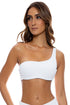 Luli Fama Pura Curiosidad One Shoulder Lace Back Top